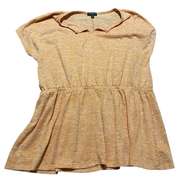 Lane Bryant Peplum top light orange lightweight elastic plus size 18/20 casual - Picture 1 of 5